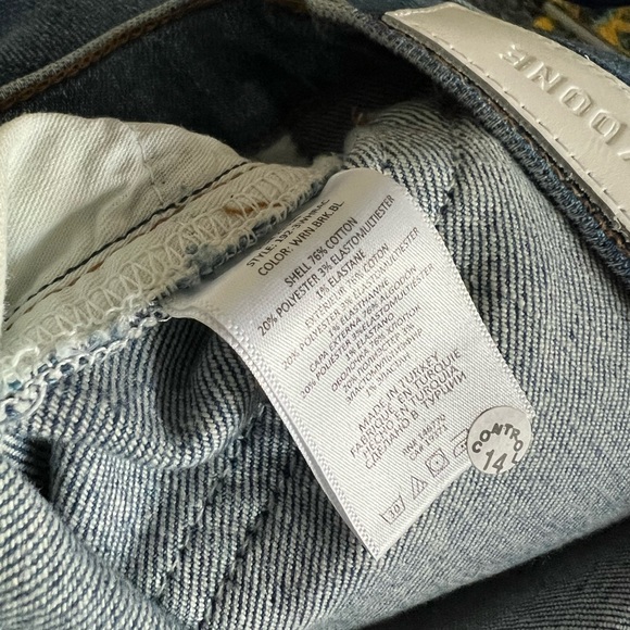 Re/Done 90s High Rise Ankle Crop Jeans Size 32 New - Picture 11 of 11